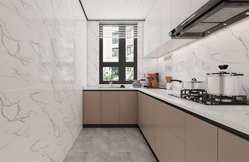 福州室內裝修設計：經常做飯的廚房貼什么瓷磚？